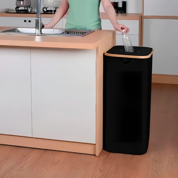 Szelektív palackgyűjtő 100l fekete - LPGY-100-BL - Image 2