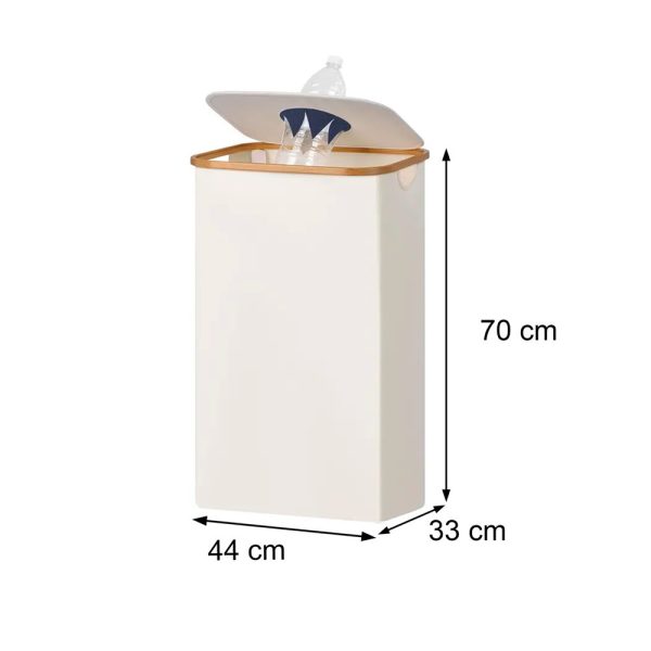 Szelektív palackgyűjtő 100l fehér - LPGY-100-WH - Image 3