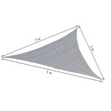 Rana napvitorla háromszög alakú 3x3x3 m szürke - Image 3