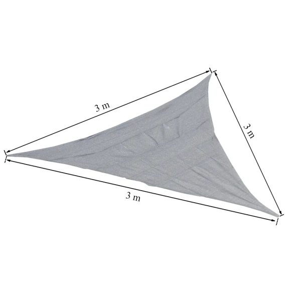 Rana napvitorla háromszög alakú 3x3x3 m szürke - Image 3