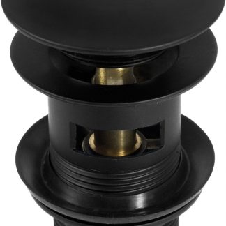 Deante NHC_B10B fekete kerek click-clack leeresztő túlfolyós mosdóhoz