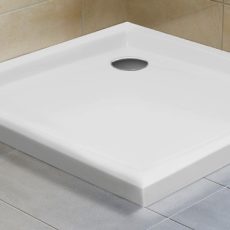 H2O Nero C Slim szögletes akril zuhanytálca szifonnal