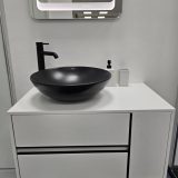 CeraStyle ZERO - PULTRA ültethető - Top Counter - porcelán mosdó- O - MATT FEKETE - Ø 46 cm - Image 7