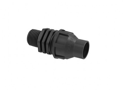 Poliext csepegtető cső egyenes csatlakozó 20-1/2" KM 04010090
