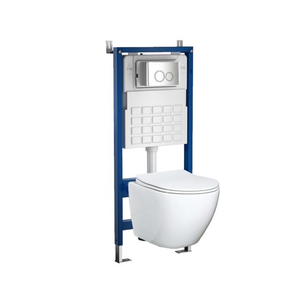 Roya Delos WH 82CHR falba építhető WC tartály szett - ROYASET_DELOSWH_R-082CHR