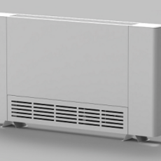 RUBYNOR AMG 1090 WiFi extra vékony fan coil - parapetes vagy mennyezeti telepítésre (2/3,7 kW - vízoldali csatlakozás jobb oldalon)