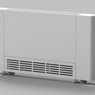 RUBYNOR AMG 1090 WiFi extra vékony fan coil - parapetes vagy mennyezeti telepítésre (2/3,7 kW - vízoldali csatlakozás bal oldalon)