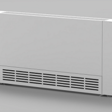 RUBYNOR AMG 1290 WiFi extra vékony fan coil - parapetes vagy mennyezeti telepítésre (2,6/4,9 kW -vízoldali csatlakozás jobb oldalon)