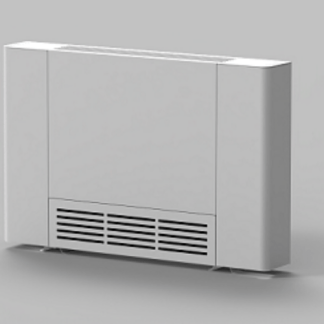 RUBYNOR AMG 890 WiFi extra vékony fan coil - parapetes vagy mennyezeti telepítésre (1,25/2,3 kW - vízoldali csatlakozás jobb oldalon)