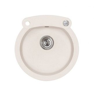 Alveus Roll 10 egymedencés kör alakú gránit mosogató, 510 x 530 mm