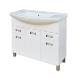 Viva SZQUARE 85 lábon álló fürdőszobabútor Sanovit ZENON 6085 porcelán mosdóval 86 x 50 cm - Image 3