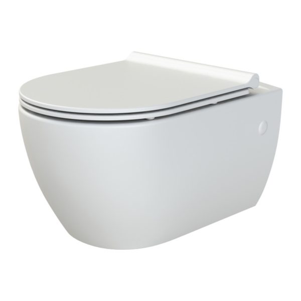 CeraStyle CITY SLIM WC ülőke - MATT FEHÉR - duroplast - lecsapódásgátlós - könnyen levehető - Image 2