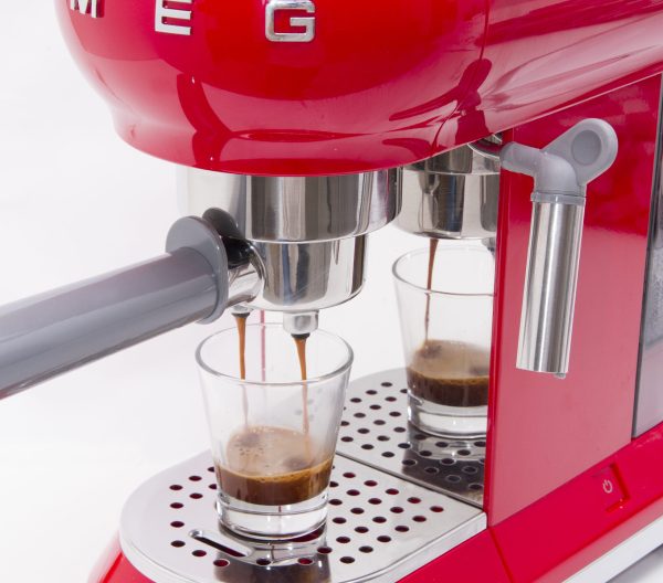 SMEG ESPRESSO KÁVÉFŐZŐ, retro, piros - Image 3