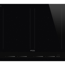 SMEG INDUKCIÓS FŐZŐLAP, Linea design, 60 cm, 4 főzőzóna, 2 MultiZone híd zóna, fekete üveg
