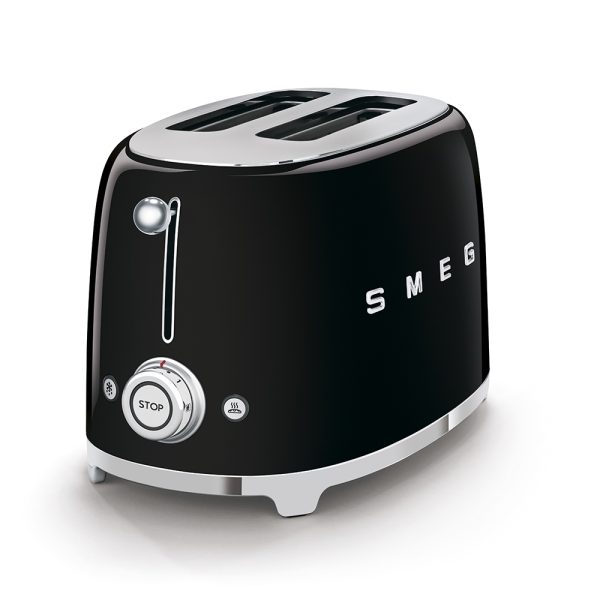 SMEG KENYÉRPIRÍTÓ, retro, 2 szeletes, fekete - Image 2