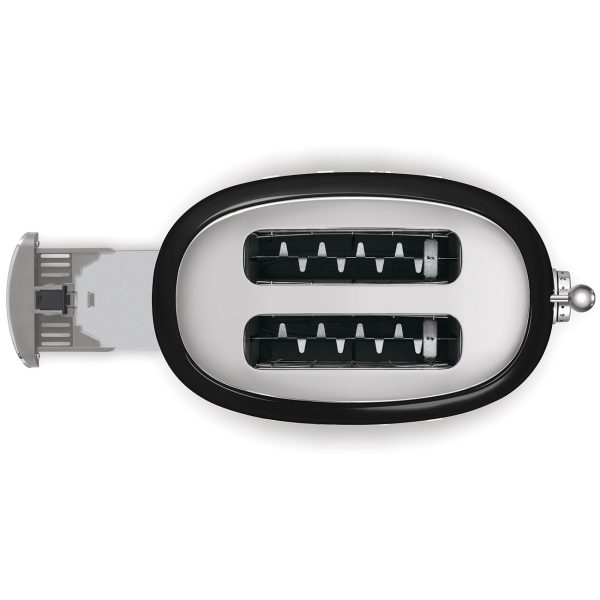 SMEG KENYÉRPIRÍTÓ, retro, 2 szeletes, fekete - Image 4