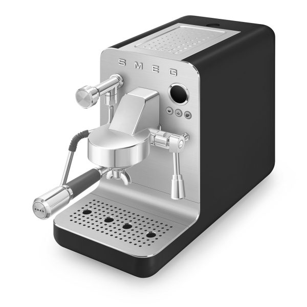 SMEG KOMBINÁLT ESPRESSO KÁVÉFŐZŐ, retro, matt fekete - Image 2