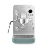 SMEG KOMBINÁLT ESPRESSO KÁVÉFŐZŐ, retro, matt smaragdzöld