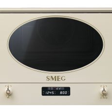 SMEG MIKROHULLÁMÚ SÜTŐ, Colonial design, beépíthető, 22 liter, bézs