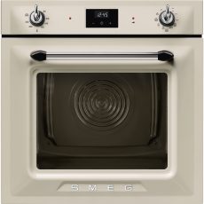SMEG PIROLITIKUS HŐLÉGKEVERÉSES SÜTŐ, Victoria design, Galileo, 60 cm, ES LCD, bézs - SOP6900TP