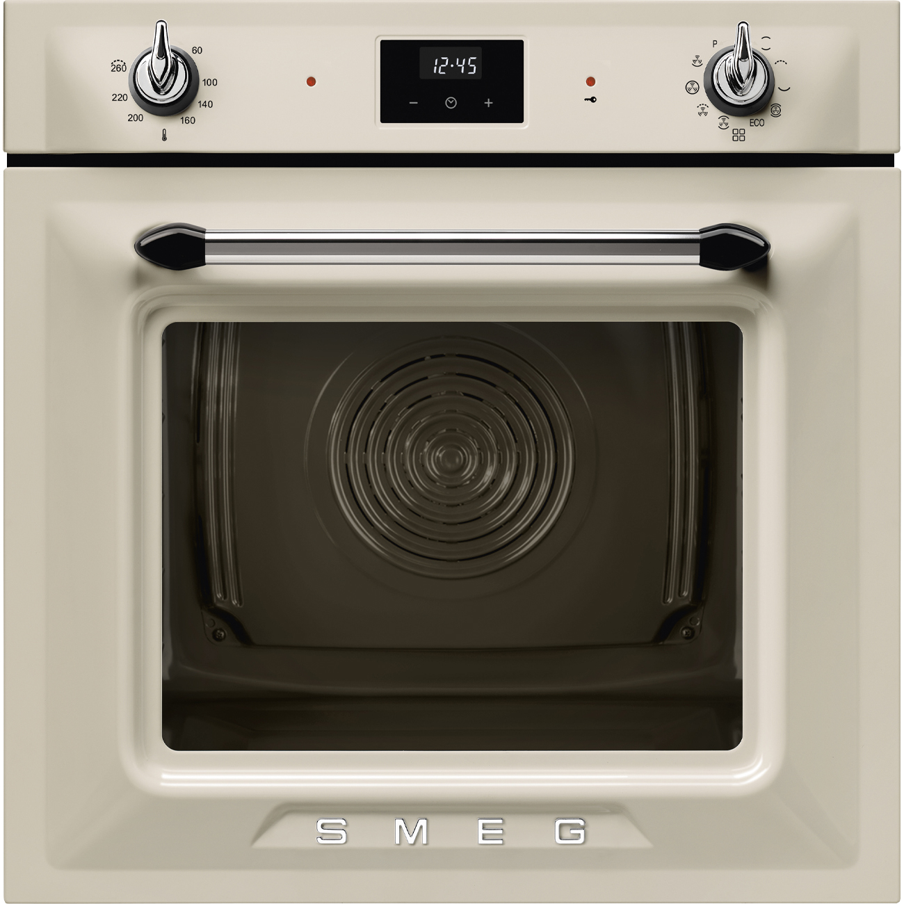 SMEG PIROLITIKUS HŐLÉGKEVERÉSES SÜTŐ, Victoria design, Galileo, 60 cm, ES LCD, bézs - SOP6900TP
