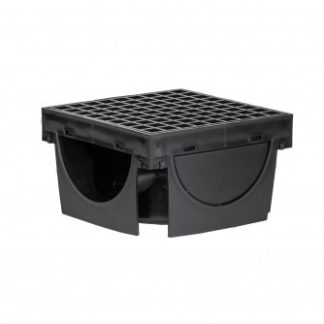 STY-900-T-M Styron folyóka T idom fekete műanyag ráccsal