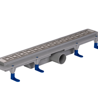 STY-DO-60 Styron Domino zuhanyfolyóka egyenes, szinterezett rozsdamentes ráccsal, 600 mm