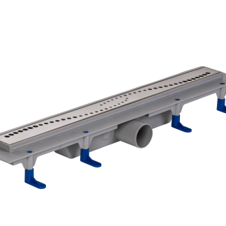 Styron Sinus zuhanyfolyóka egyenes, szinterezett rozsdamentes ráccsal