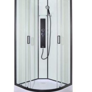 Sanotechnik SKY 1 komplett hidromasszázs zuhanykabin 90 x 90 x 225 cm -fekete kerettel