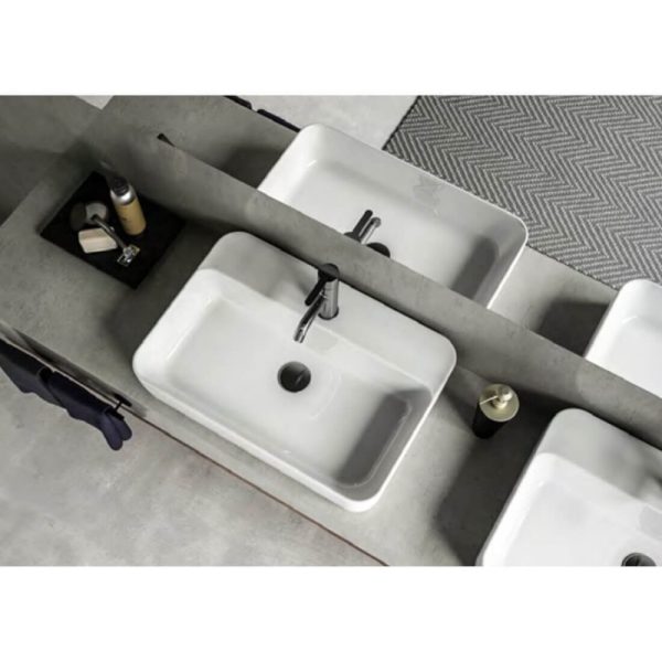 CeraStyle HERA - PULTRA ültethető - Top Counter - porcelán mosdó - 80 x 48 cm - Image 2