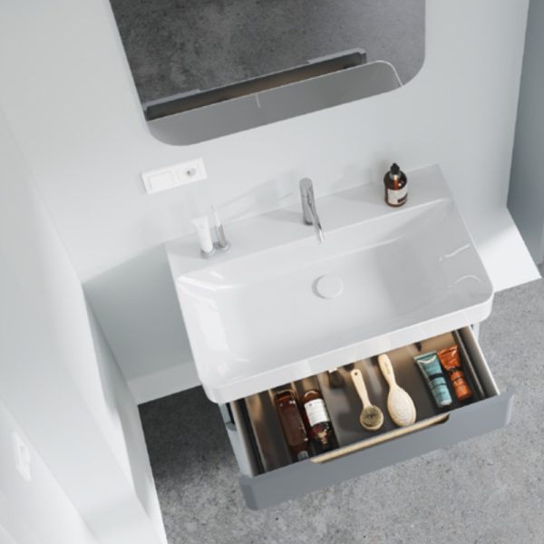 CeraStyle HERA - PULTRA ültethető - Top Counter - porcelán mosdó - 80 x 48 cm - Image 3