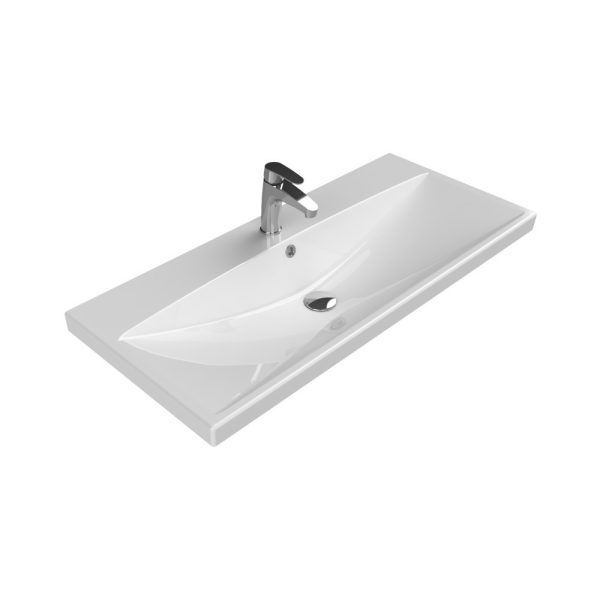 CeraStyle ELITE - porcelán mosdókagyló - 100 x 45 cm - VB032A02U00