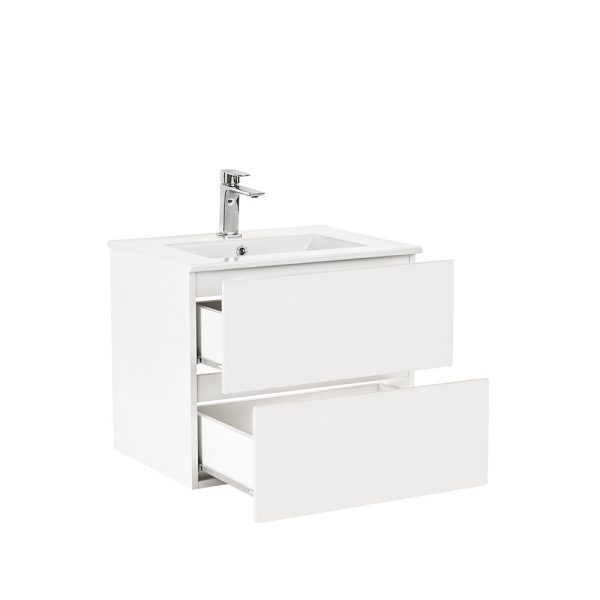 Vario Forte 60 komplett fürdőszoba bútor fehér-fehér színben -Vario001-k - Image 5