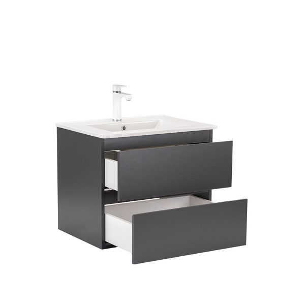 Vario Forte 60 komplett fürdőszobabútor antracit-antracit színben - Vario005-k - Image 5
