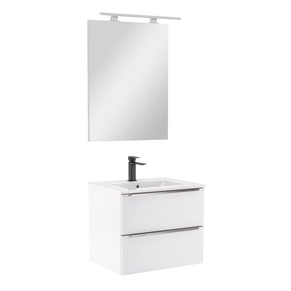Vario Trim 60 komplett fürdőszoba bútor fehér színben - Vario010-k