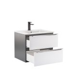 Vario Trim 60 komplett fürdőszobabútor antracit-fehér színben - Vario013-k - Image 5