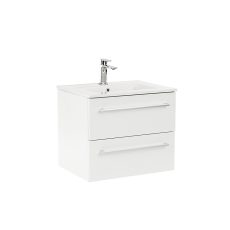 Vario Clam 60 alsó szekrény mosdóval fehér-fehér színben - Vario028