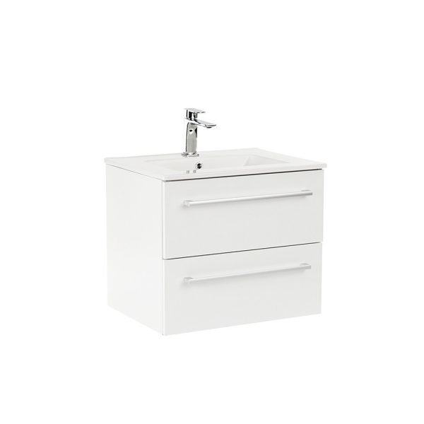 Vario Clam 60 alsó szekrény mosdóval fehér-fehér színben - Vario028