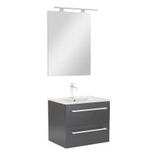 Vario Clam 60 komplett fürdőszobabútor antracit-antracit színben - Vario032-k