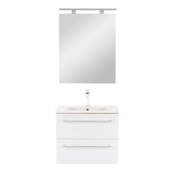 Vario Clam 60 komplett fürdőszoba bútor tölgy-fehér színben - Vario034-k - Image 4