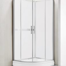 Wellis Vivara Easy Clean hátfalas íves kabin 90 x 90 x 210 cm WC00419