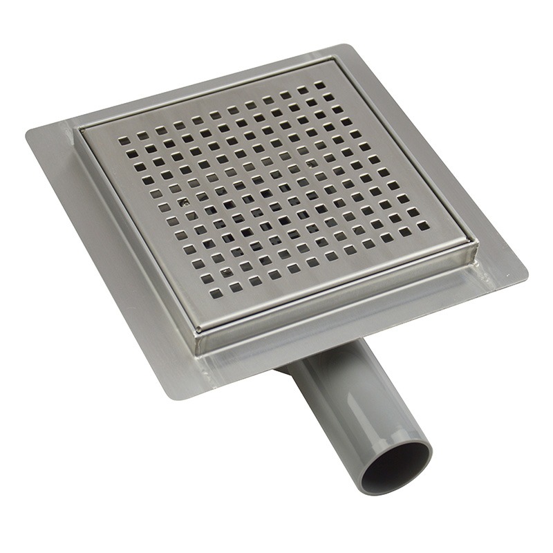 Wellis W-Drain rozsdamentes acél padlóösszefolyó 15 x 15 cm