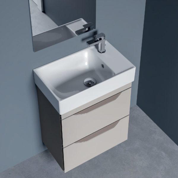 CeraStyle SHARP - JOBB CSAPLYUKAS - porcelán mosdókagyló - 50 x 25 cm - WB012F22R00 - Image 3