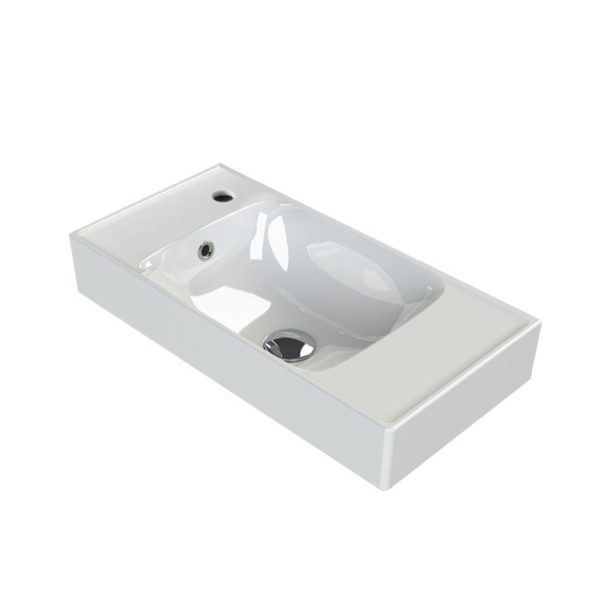 CeraStyle SHARP - BAL CSAPLYUKAS - porcelán mosdókagyló - 60 x 30 cm - WB012H52L003