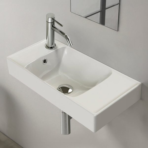 CeraStyle SHARP - BAL CSAPLYUKAS - porcelán mosdókagyló - 60 x 30 cm - WB012H52L003 - Image 2