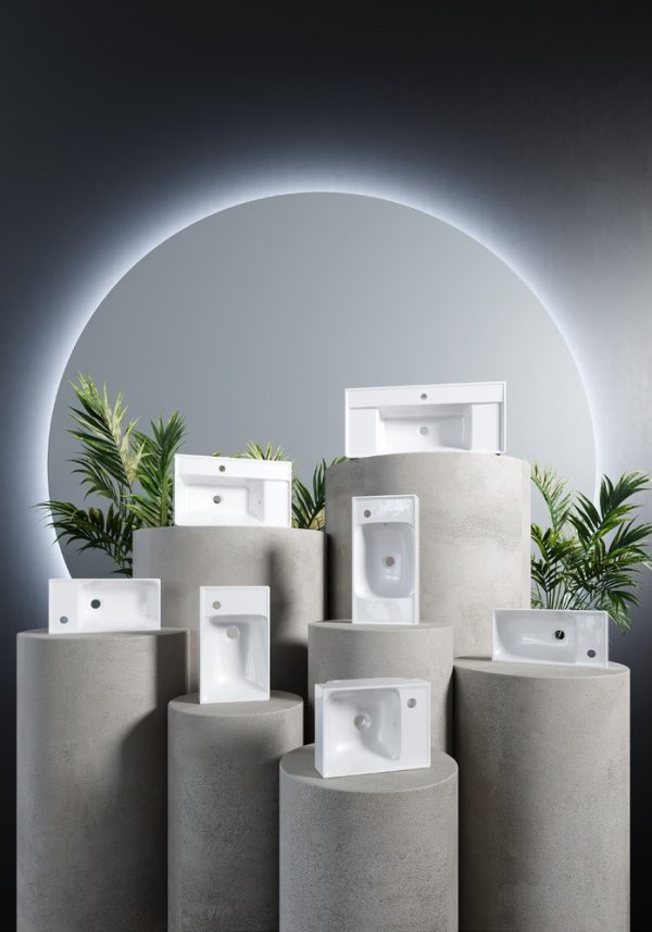 CeraStyle SHARP - KESKENY - porcelán mosdókagyló - 65 x 38 cm - WB012J02U00 - Image 3