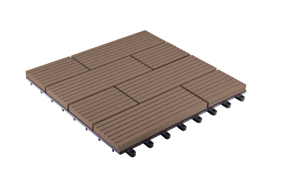 G21 Samoa WPC burkolócsempe, indiai teak színben 2,3x30x30 cm