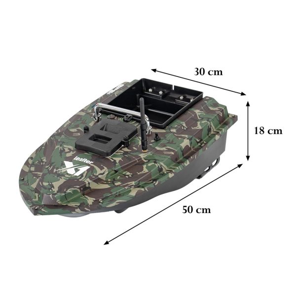 Etetőhajó X1 GPS+4G hátrakidobós terepmintás zöld - X1-HK-TZ-G1 - Image 3