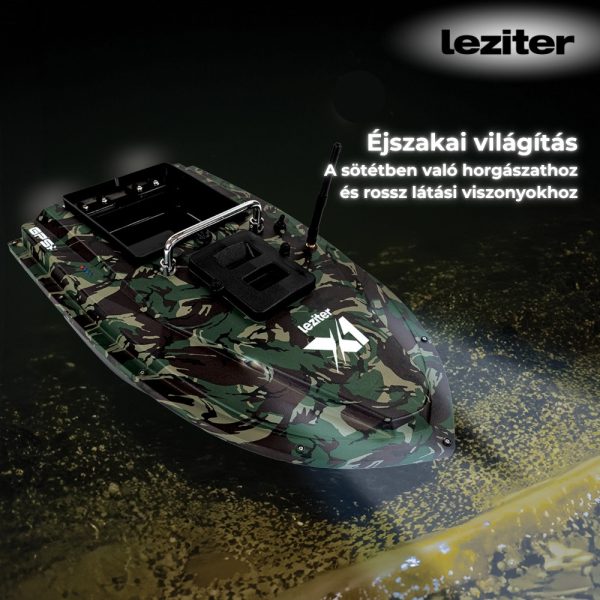 Etetőhajó X1 GPS+4G hátrakidobós terepmintás zöld - X1-HK-TZ-G1 - Image 8