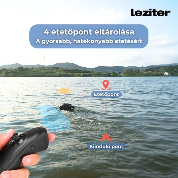 Etetőhajó X1 GPS+4G hátrakidobós terepmintás zöld - X1-HK-TZ-G1 - Image 10